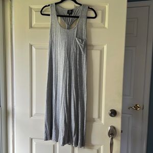 Bobeau Gray Racerback Tank Dress
